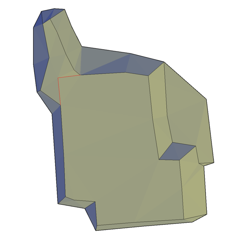 3D-Modell einer Baugrube aus Vermessungsdaten